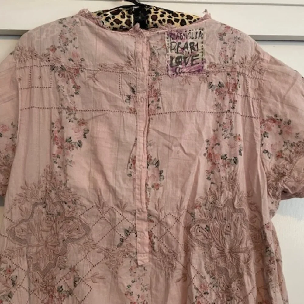 Magnolia Pearl Pink Floral Midi Dress - Picture 4 of 15